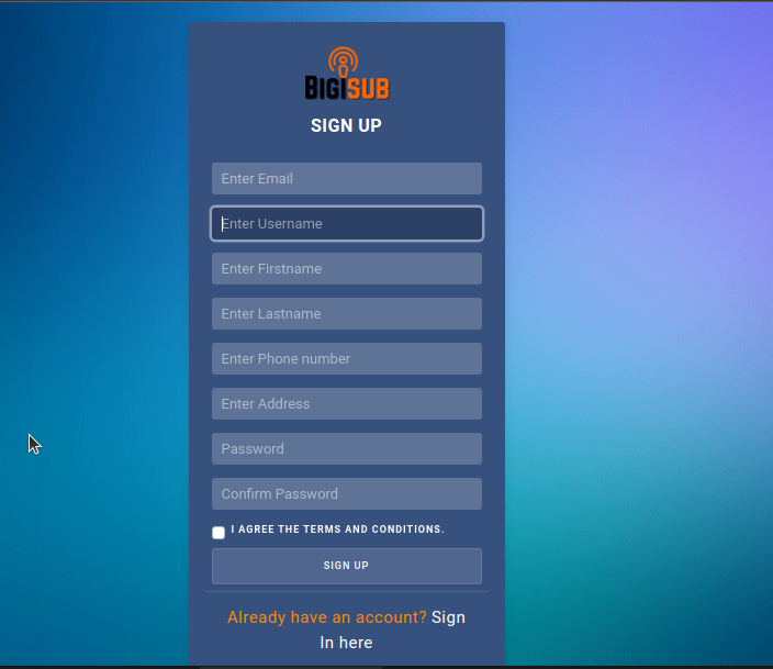 Signup image